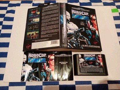Robocop Vs The Terminator Sega Mega Drive - komplett mit Handbuch - CIB getestet 