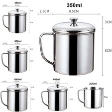 1 pièce tasse à thé café lait eau en acier inoxydable tasse de camping maiso