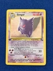 1999 POKÉMON FOSSIL  5 / 62 GENGAR HOLO 1ST EDITION.