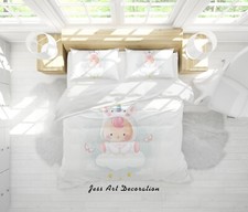 3D Unicorn Baby Cartoon Kids Quilt Cover Set Duvet Cover Bedding Pillowcases
