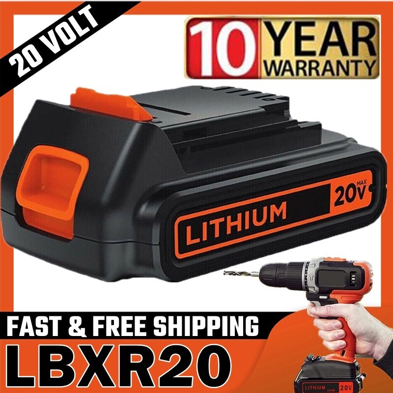 20V 1.5Ah Li-Ion Battery for BLACK+DECKER LBXR20 LBX20 LB20 LCC221 Tools
