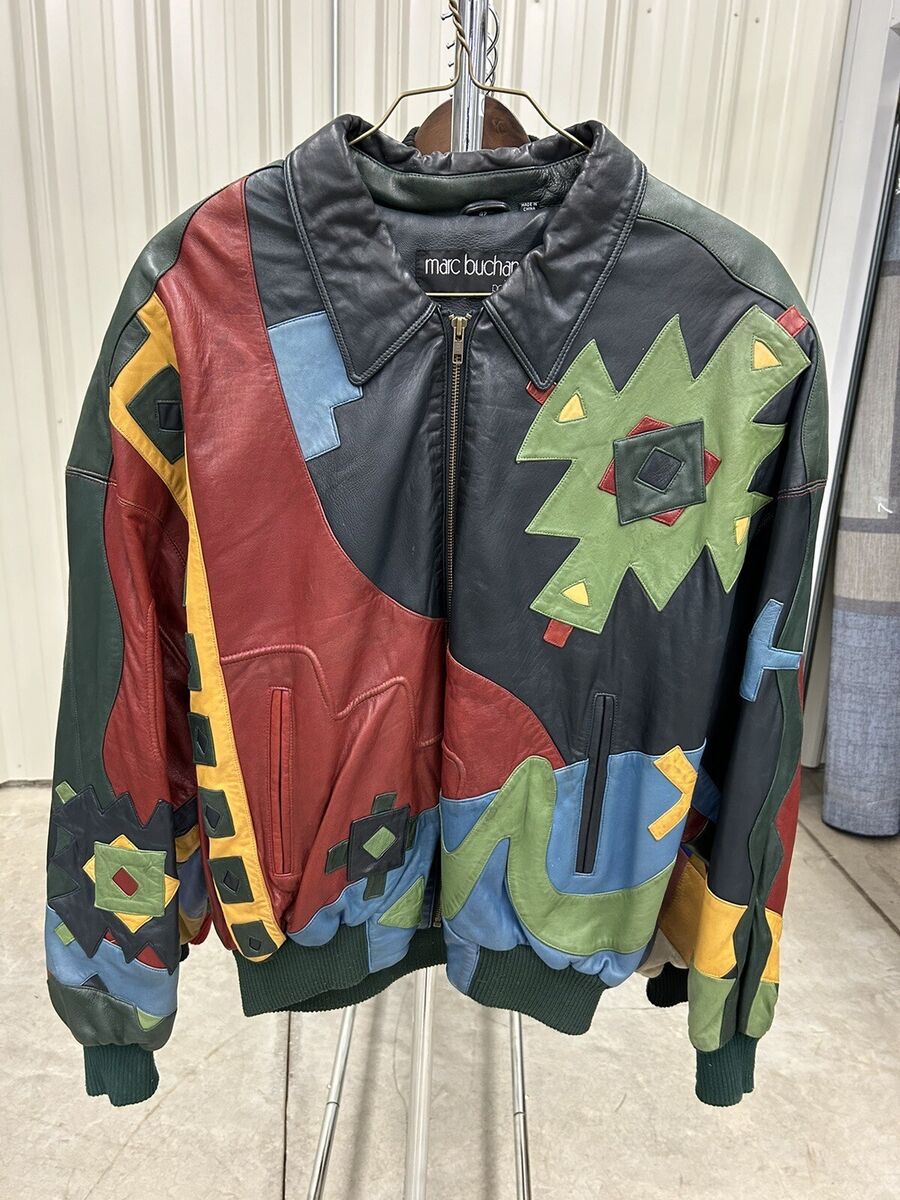 Vintage Marc Buchanan Pelle Pelle Abstract Multicolor Vintage Marc Buchanan Pelle Pelle Abstract Multicolor
