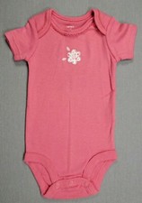 Baby Girl Nwot Carter's Newborn Pink Flower Bodysuit