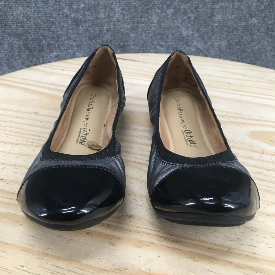 Croft и Barrow туфли женщин 6,5 M Софи балетки черный серый искусственной кожи - Изображение 4 из 4