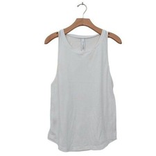 Lorna Jane Uniquely Tank Top Womens Medium White Breathable Gym Yoga Training