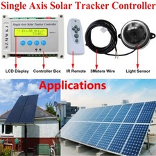 Pannello Solare FV Singolo Asse Tracciamento LCD Controller DC 12V/24V Kit Tracker Solare