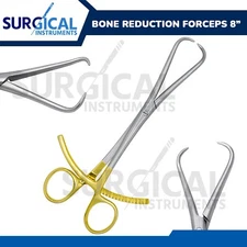 Bone Reduction Forceps 8" Stainless Steel Gold Plated Surgical German Grade