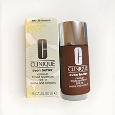 NEW Clinique Even Better Makeup Foundation SPF15 Mahogany WN125 Broad Spectrum