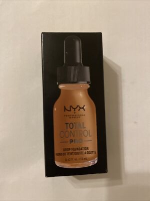 NYX PROFESSIONAL MAKEUP Total Control Pro Drop Foundation, 16.5 NUTMEG 