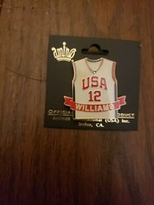 2000 WOMEN'S OLYMPIC BASKETBALL NATALIE WILLIAMS 12 JERSEY PIN NEW FREE SHIP