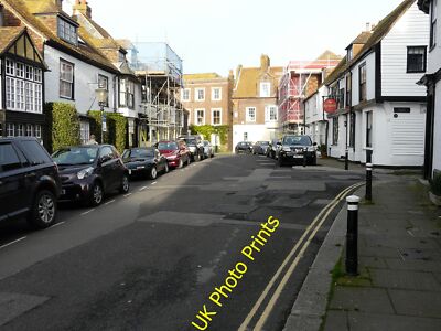 Foto 6x4 Blick nach Nordosten entlang der Marktstraße Roggen links, Gerüst um 2015
