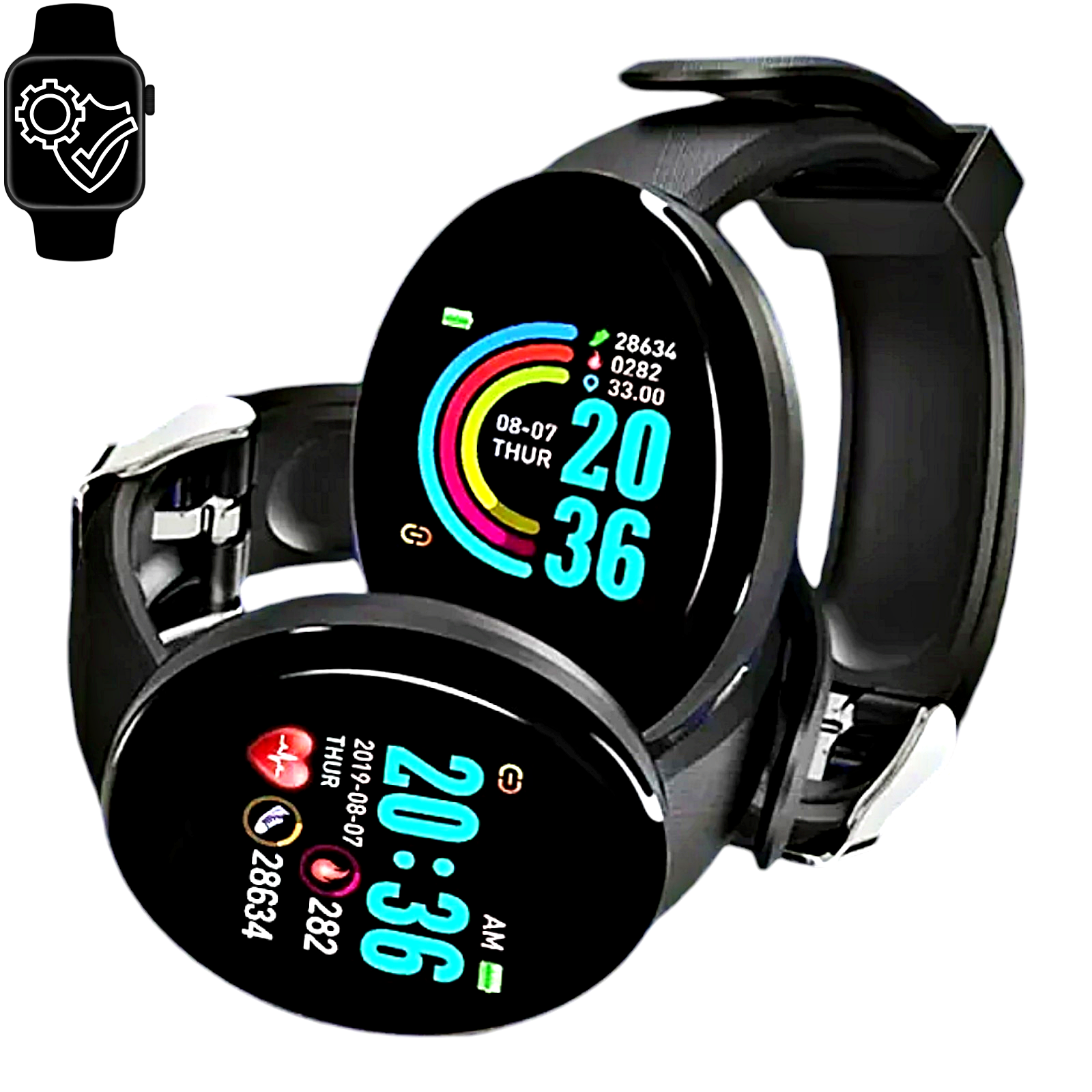 Intelligent Wrist Watch Health Heart Rate Blood Pressure Sleep Screen Smartwatch