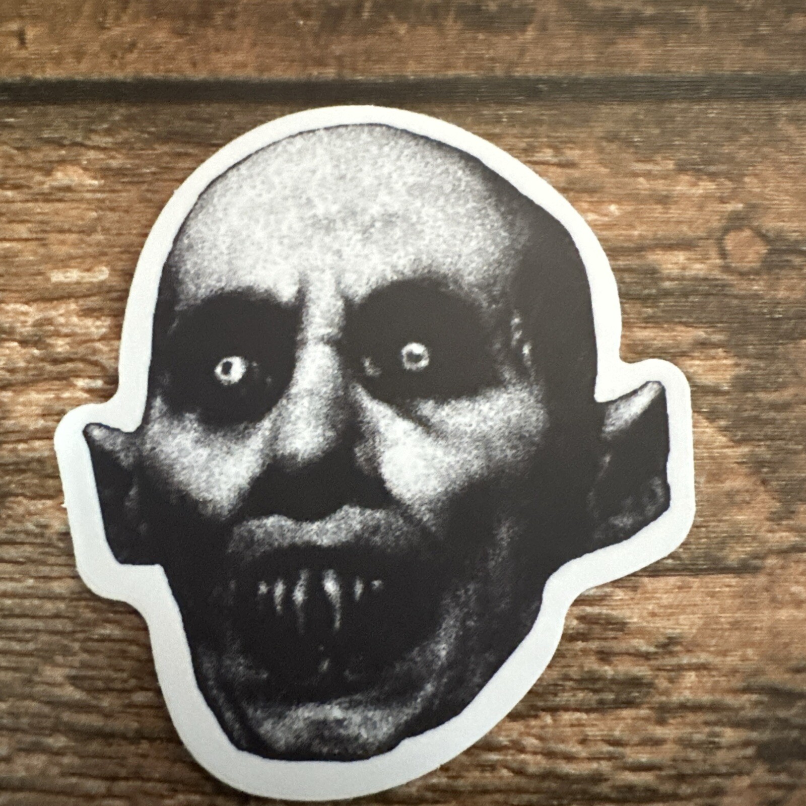 Nosferatu horror monster sticker for laptop water bottle skateboard tablet