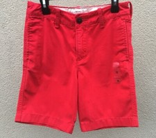 ABERCROMBIE KIDS BOYS SHORTS NWT Size 12 red NEW Cotton