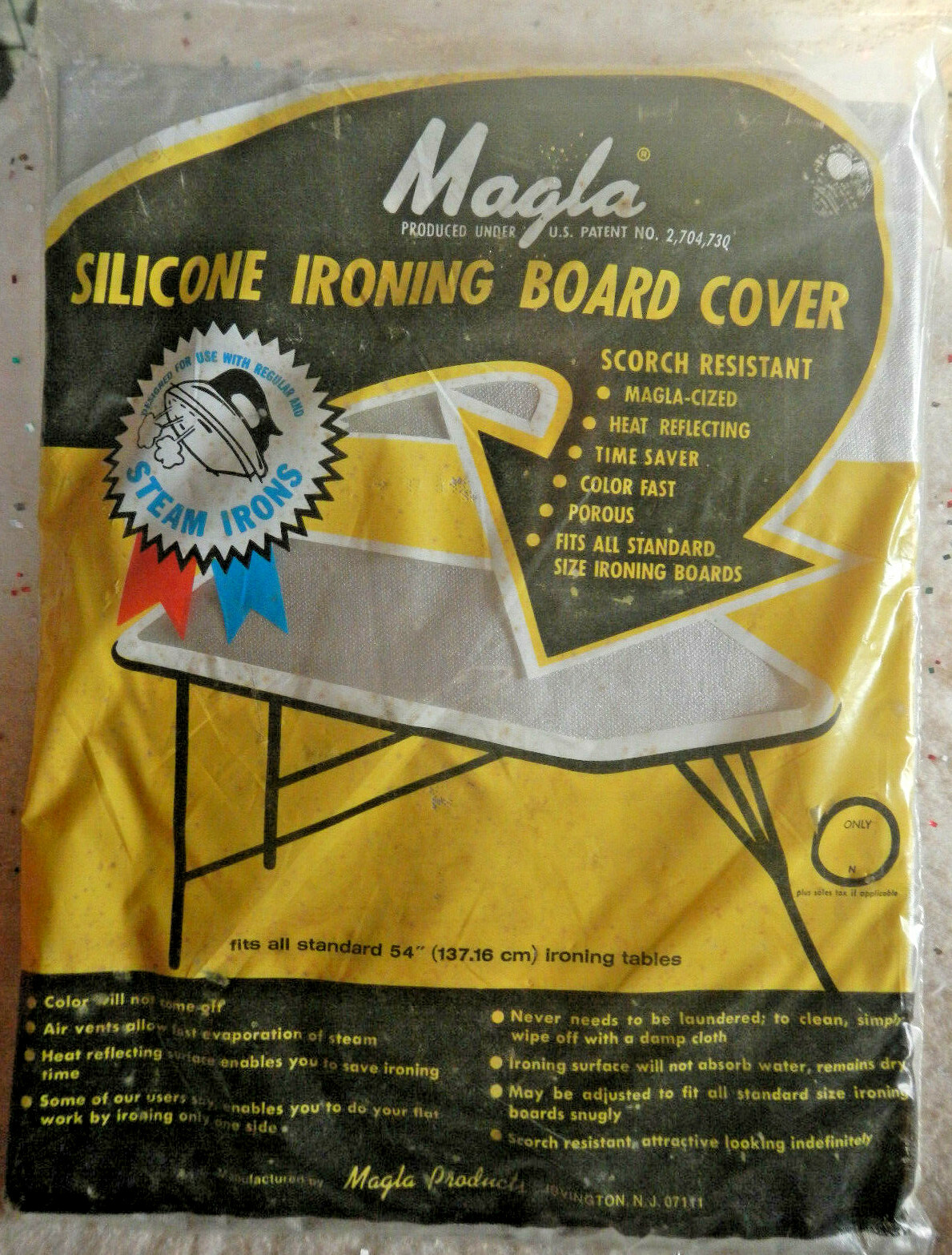 NOS Magla Silicone Ironing Board Cover & Cadie Teflon Steam Iron Covers