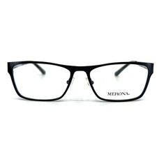 Merona Eyeglasses Frame M7 1008 Black metal Rectangular Full Rim 53-16-145
