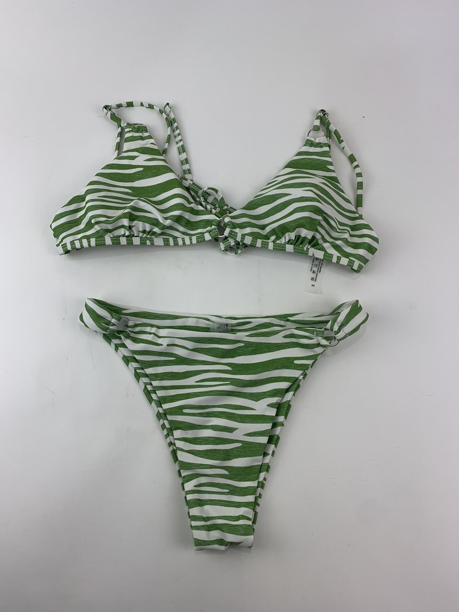 ZAFUL Forever Young Bathing Suit Two Piece Bikini Green Swimsuit