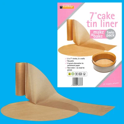 8x 7" Beige Wiederverwendbare Toastabags Antihaft Kuchenform-Einlagen - Bild 1 von 3