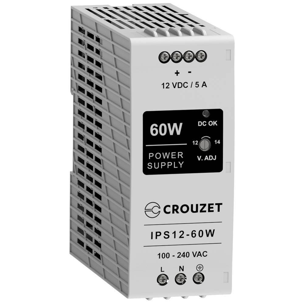 Crouzet Alimentatore industriale 12 V 5 A 60 W Contenuto 1 pz.