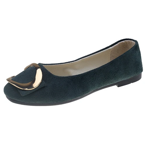 Women Flats Slip On Flat Shoes Formal Ladies Square Toe Classic Pumps Buckle - Bild 100 von 113