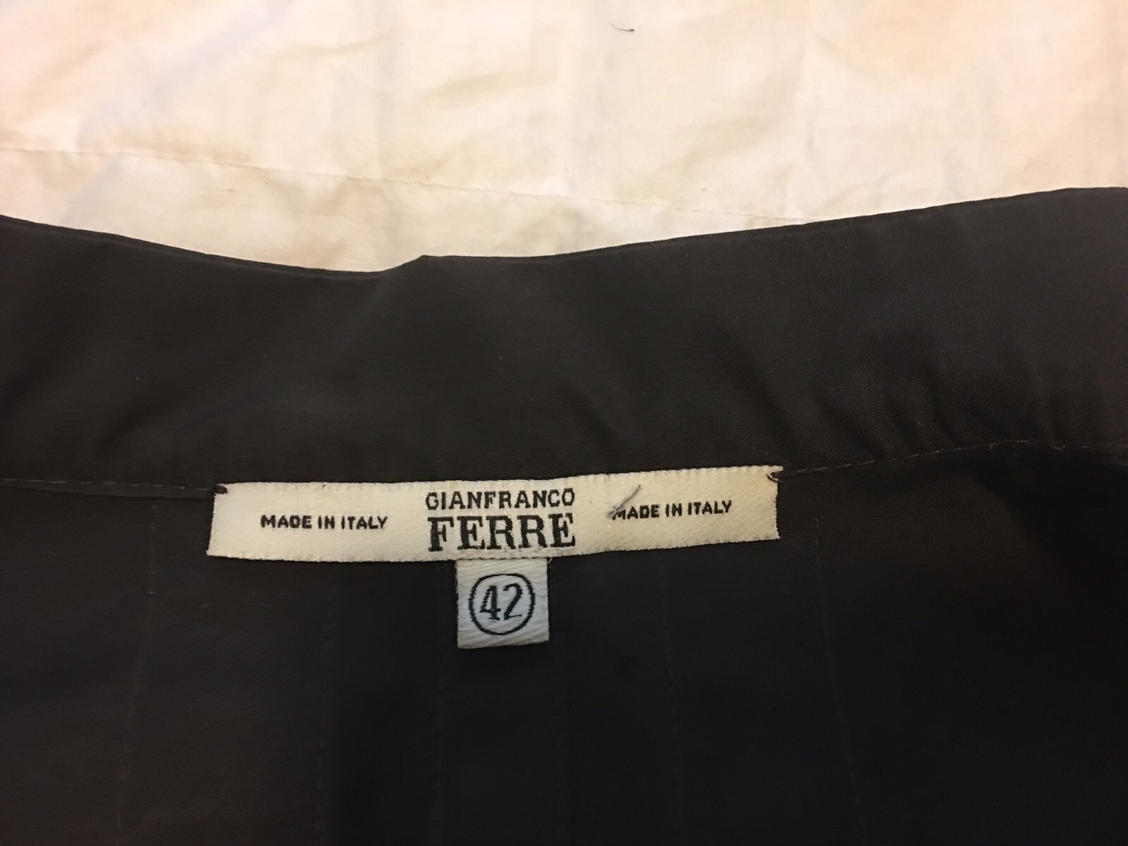 Authentic Brown Gianfranco Ferre Jacket Skirt Sui… - image 7