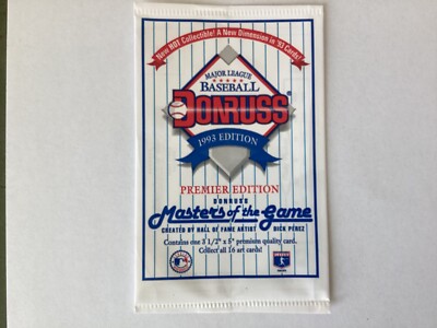 1993 Donruss Masters of the Game #5 Ryne Sandberg Jumbo Card - Free shipping