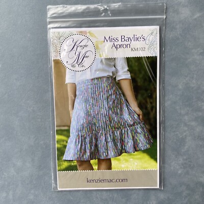 Miss Baylie's Apron Sewing Pattern Kenzie Mac & Company #KM102 Size S M L