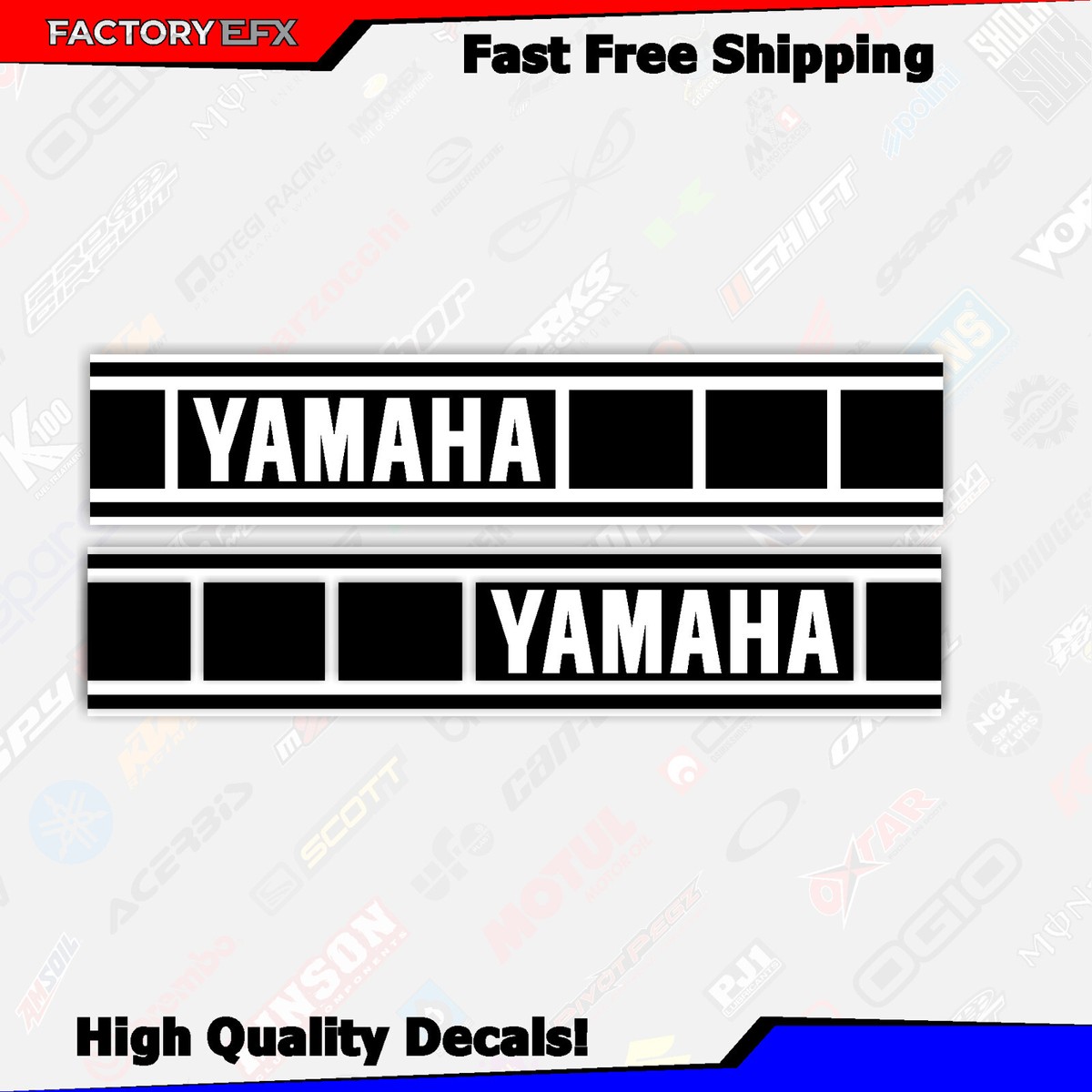 Yamaha Perforated Fuel Tank Decal Stripe Graphic Gas Tank 125