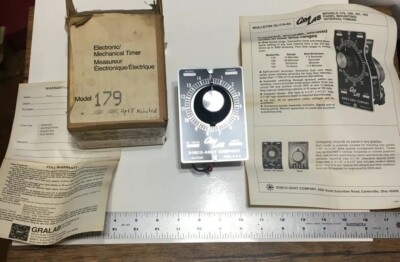 Dimco Gray Company Model 179 Gra Lab / GraLab Electronic /Mechanical Timer NIB