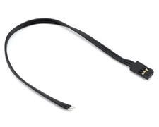 TQ Wire Triple Black Futaba Servo Extension (180mm) [TQW2219]