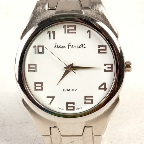 +Jean Ferreti Quartz Movement Silver Wrist Watch KEEPS PRFECT TIME | eBay