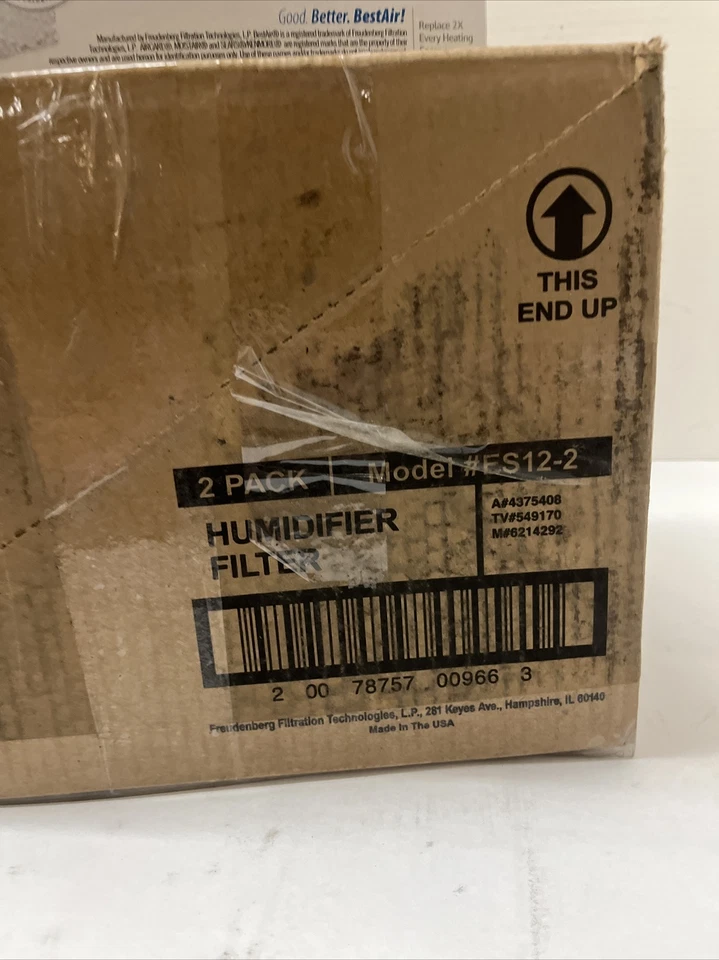 BestAir Humidifier Filter 4 Per Box Qty 2 Boxes - Image 2 of 2