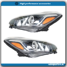 Pair Headlights w/o LED DRL For Chevrolet Spark 2019-2021 Driver+Passenger Side