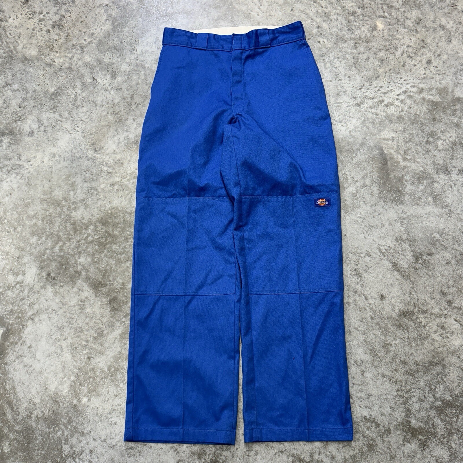 Dickies Double Knee Vintage Pants Mens 32x32 Royal Blue Skate Y2K Wide Leg Baggy