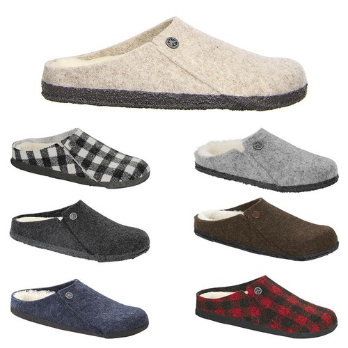 Birkenstock Zermatt Wool Felt Clogs Mules Slippers Cozy Home Shearling  Sandals | eBay