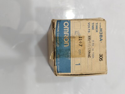 OMRON H3BA-305 100/110/120VAC TIMER FREE FAST SHIPPING