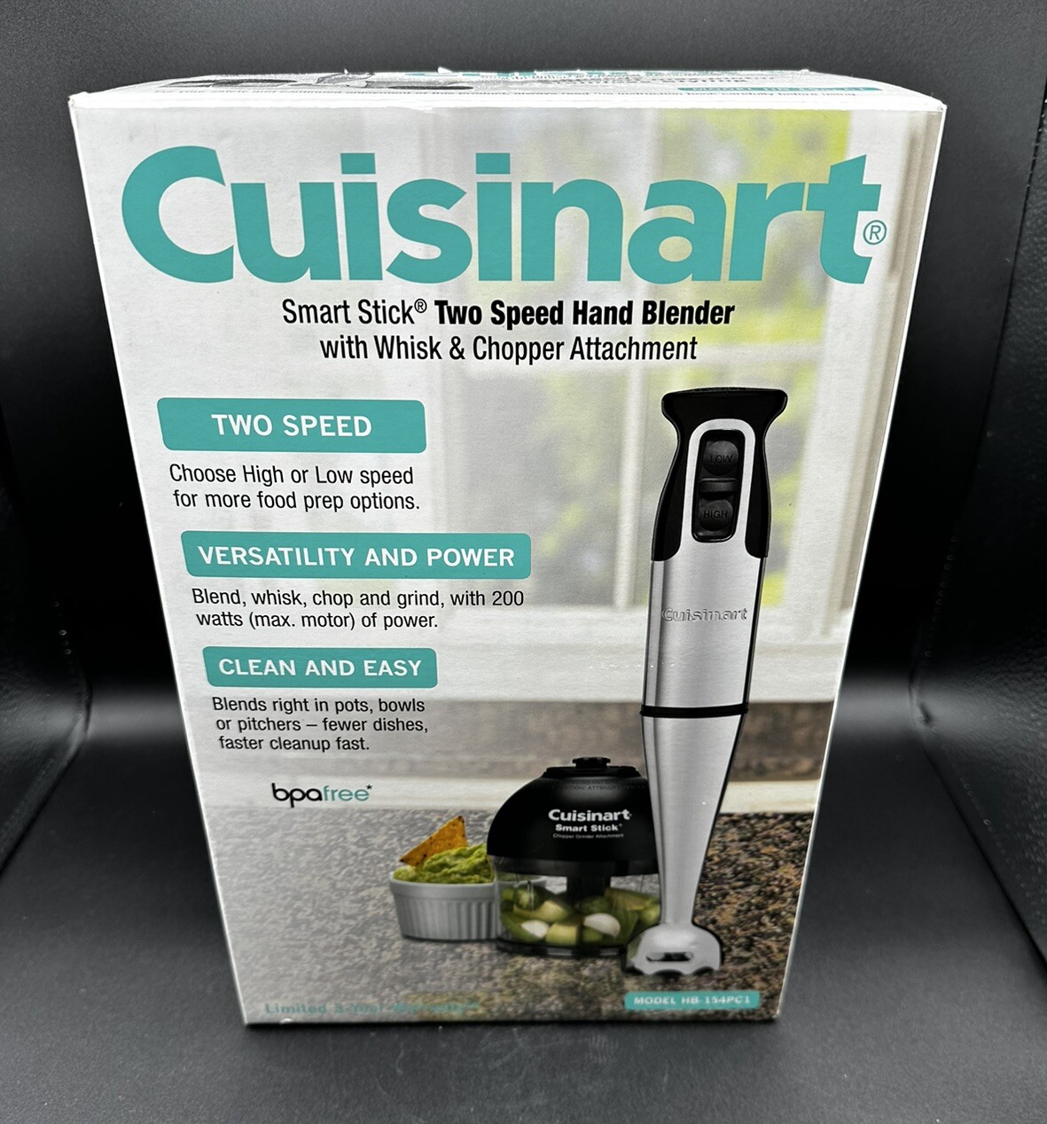 Cuisinart Smart Stick Hand Blender with Whisk & Chopper Attachment HB154PC1 12 eBay