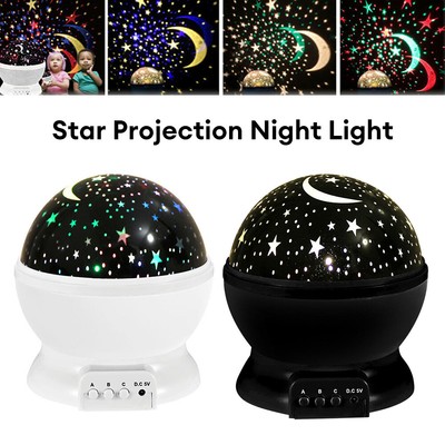 LED Aurora Galaxy Projector Night Light Moon Star Sky Projection Rotating Lamps