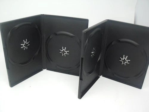 PAIR of Twin/Double DVD/CD Cases - used black cases in very good condition