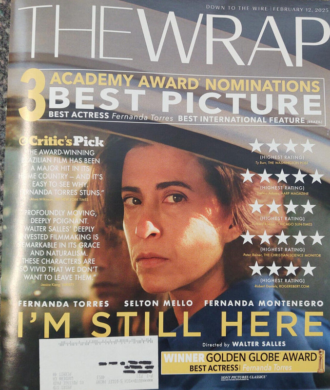The Wrap Magazine February 12, 2025 Demi Moore Cover Brand New