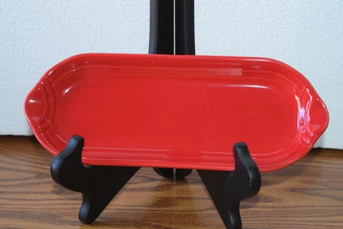 New Fiestaware Utility Corn on the Cob Tray Scarlet NWOT