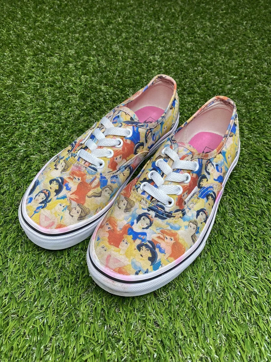 Authentic Vans X Disney Princess Shoes Youth Kids Size 3 Tennis