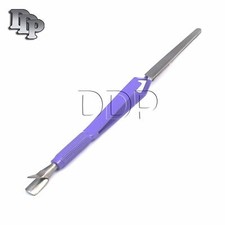 Acrylic Nail Pincher Multi Function Cuticle Pusher Tweezer Magic Wand Purple