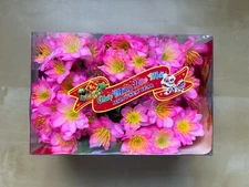 Tet & Lunar New Year HOA DAO TET Cherry Blossom Red/Pink Plastic Flowers Box