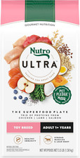 Nutro Ultra Juguete Raza Seca Perro Comida Pollo Cordero Salmón Proteínas Bolsa 3.5lb