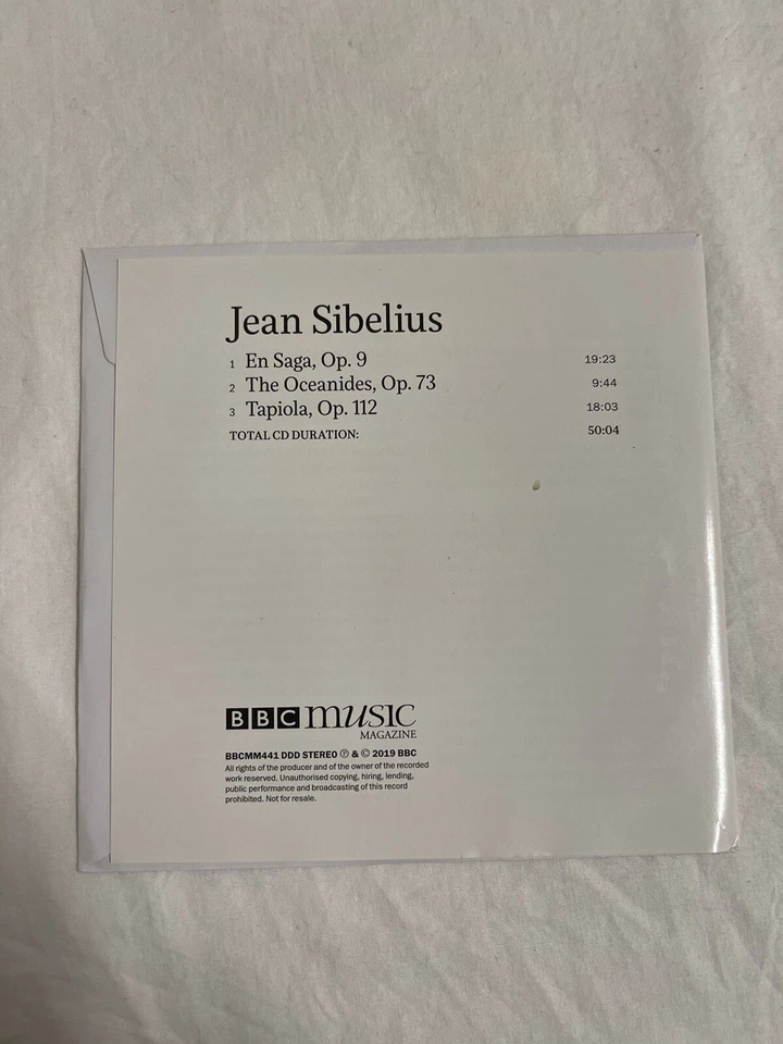 CD de música clásica Sibelius En Saga The Oceanides Sakari Oramo BBC Symphony Orch Foto 3 de 4