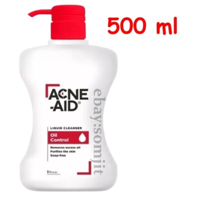 ACNE-AID Liquid Facial Cleanser Relieve Acne Skin Oil Control Formula 500 ml .
