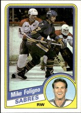 1984-85 Topps #16 Mike Foligno Hockey Card