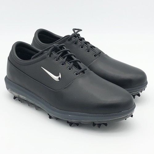 Black Leather Mens Golf Shoe Size 