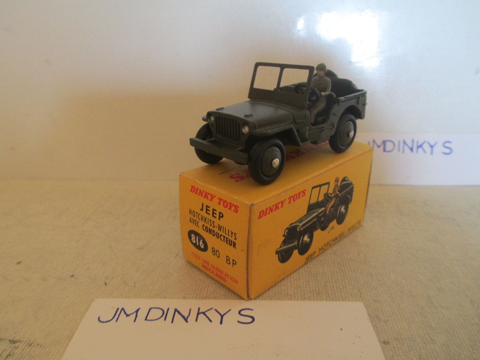 Dinky 80B, Hotchkiss Willys Jeep - Free Price Guide & Review
